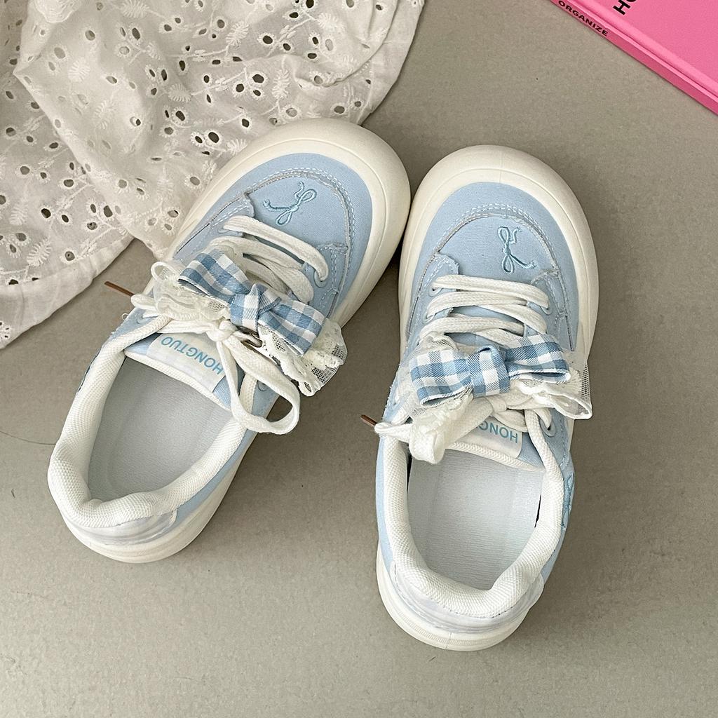 Queen Fan retro platform casual board shoes women's 2025 new summer skirt soft-soled sports canvas shoes