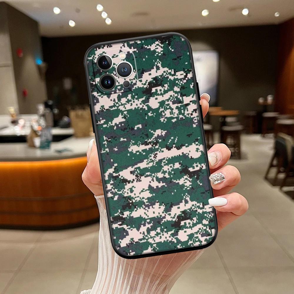 RA7 Camouflage New High-End Shell Phone Case for iPhone SE X XS XR 16E 17 11 Pro Max 8 7 6 6s Plus Air