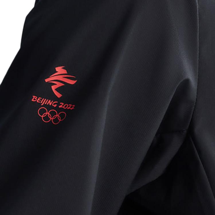 Anta Sharp Series FW22 Solid Color Logo Zip Long Sleeve Jacket Men Jacket Black 152130609-2