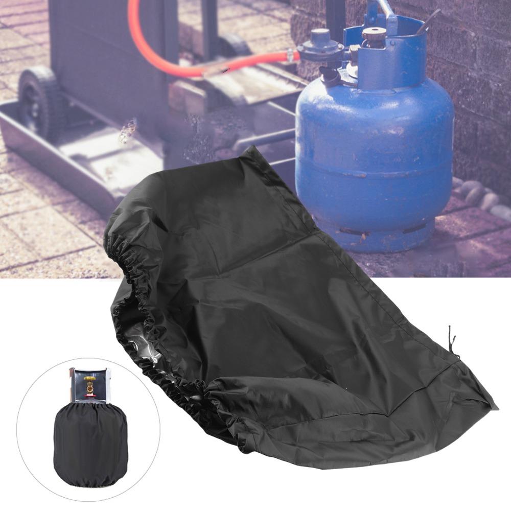 Black Gas Tank Cover Oxford Cloth Gas Tank Protective Bag Durable Gas Cylinder Cover  Outdoor Use