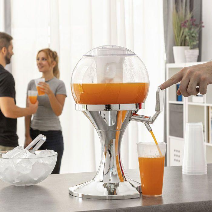 Drikkedispenser - INNOVAGOODS - Kugle - 3,5 L - Aftagelig køletank - 2 polariserede glas