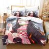 Anime Demon Slayer Bedding Set Nezuko Kamado Duvet Cover Comforter Bed Linen Single Twin Full Queen Size 3d Kids Girl Boys Gift