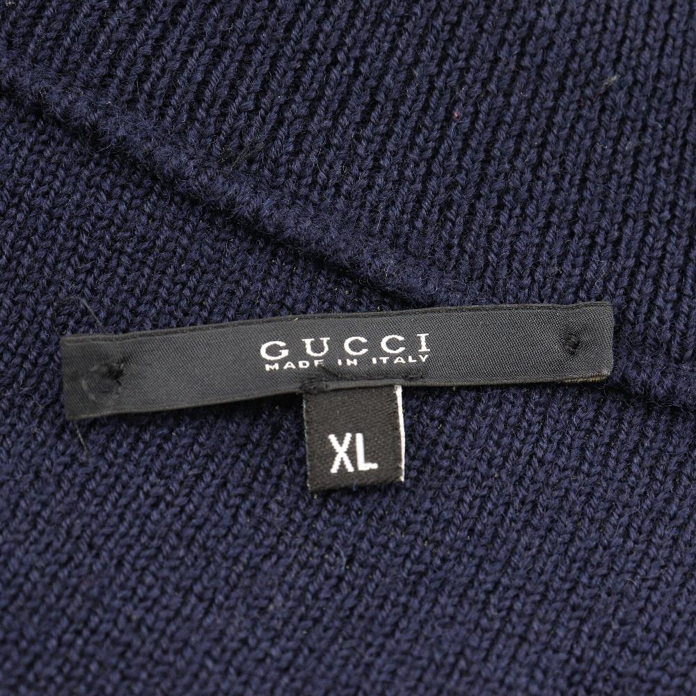 Gucci Zip Up Sweater Cotton Mens Used