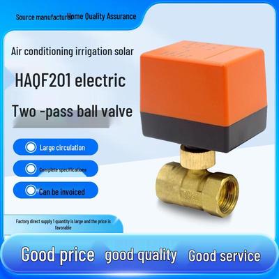 Tweeweg Messing Elektromagnetische Zonne-HVAC-klep: Temperatuurregeling, Normaal Open/Gesloten, Twee-/Dradige Kogelkraan.
