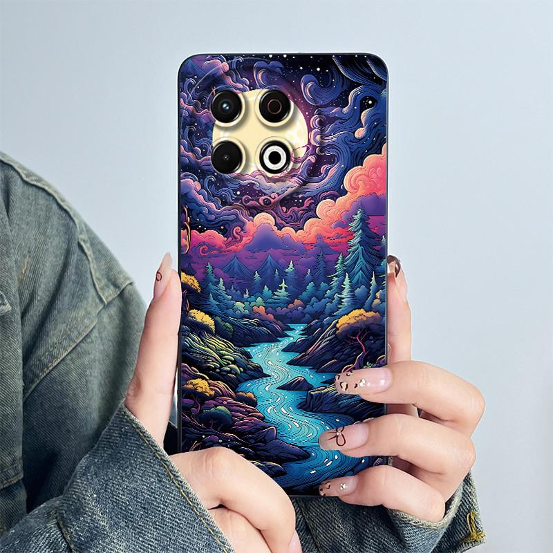 For Tecno Spark 30 Pro KL7 Phone Case 30Pro 4G Silicone Sweet Painted Shell Cartoon Funda Lovely Printed Protective Cover Casing