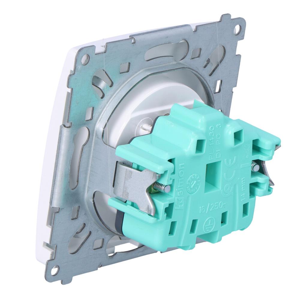 Single Socket with Grounding BMGZ1.01/11 Basic Module White