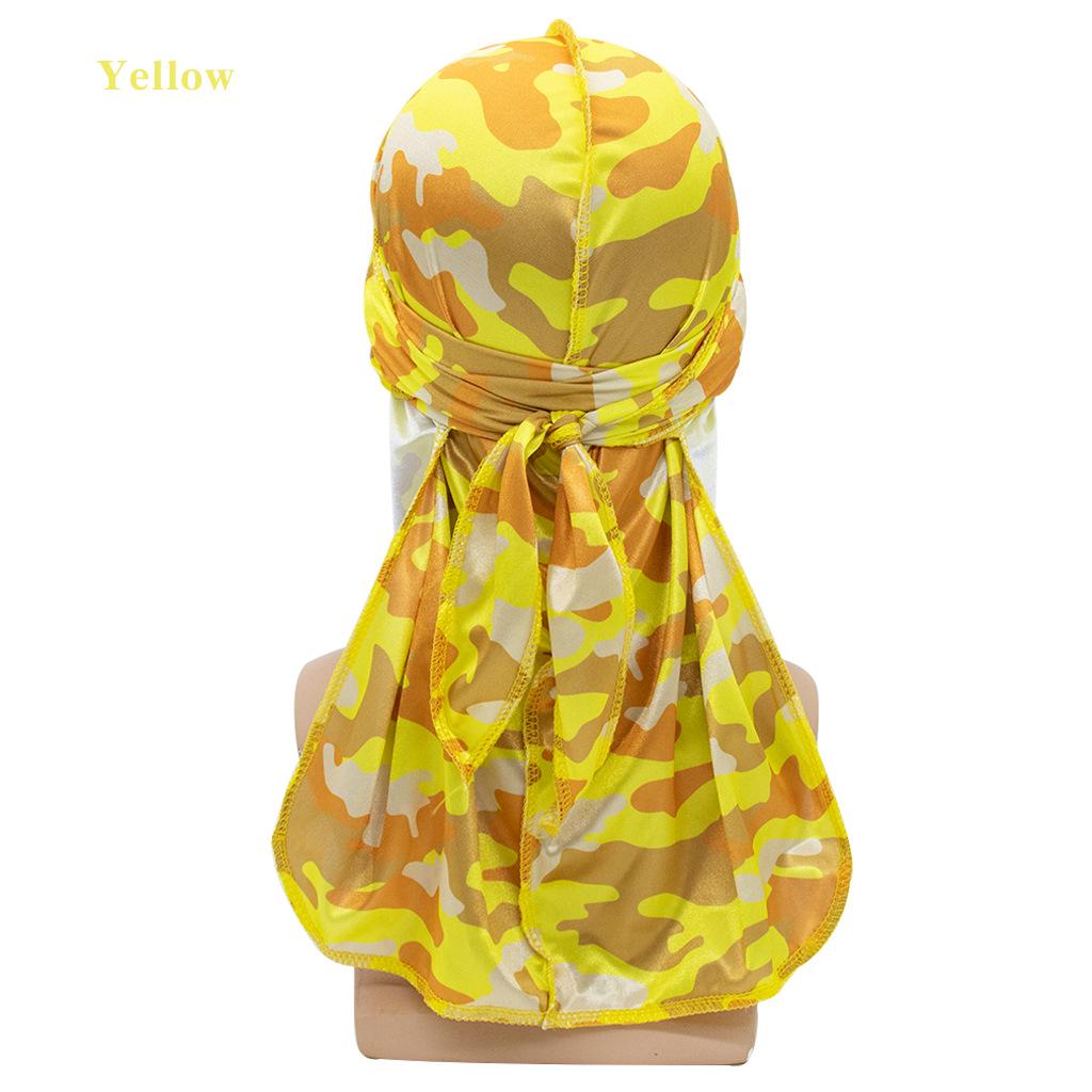 Camouflage-Print Langschwanziges Piratenhut-Durag zum Haarschutz