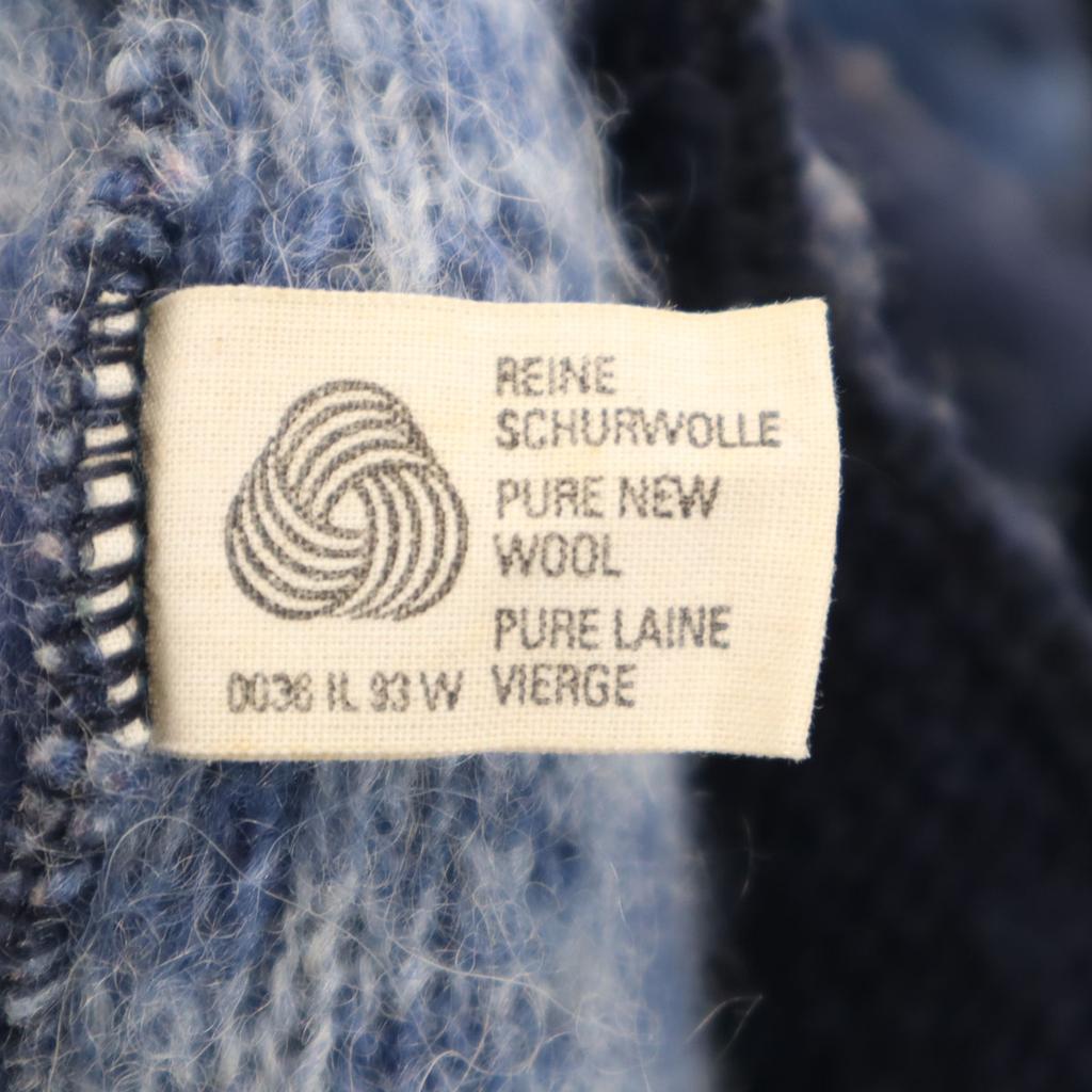ICEWEAR 80s Vintage Icelandic Nordic Pattern Knit vest M Navy Men's Used