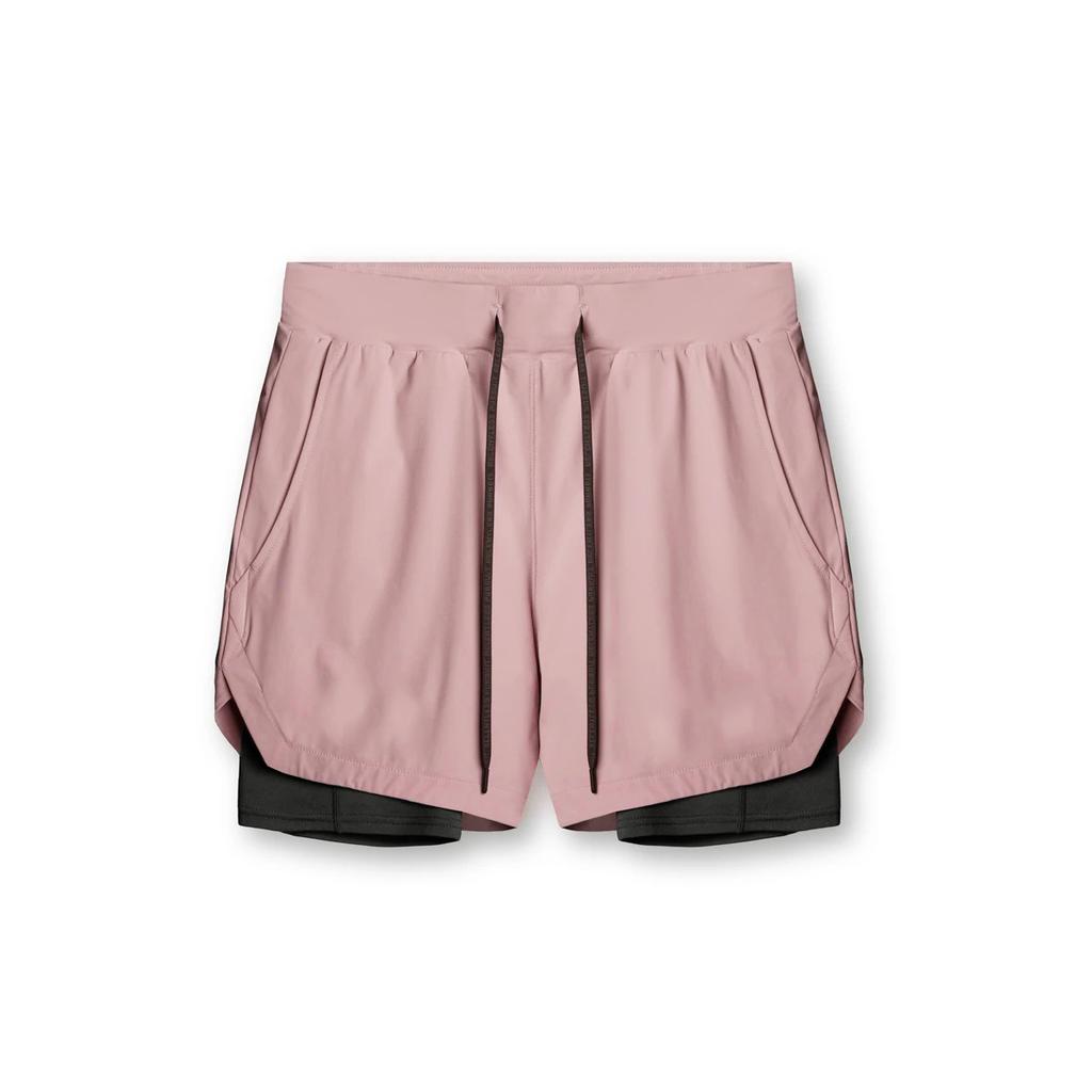 Summer Trendy Sports Shorts Outdoor Running Cycling Breathable Double Layer Shorts for Men