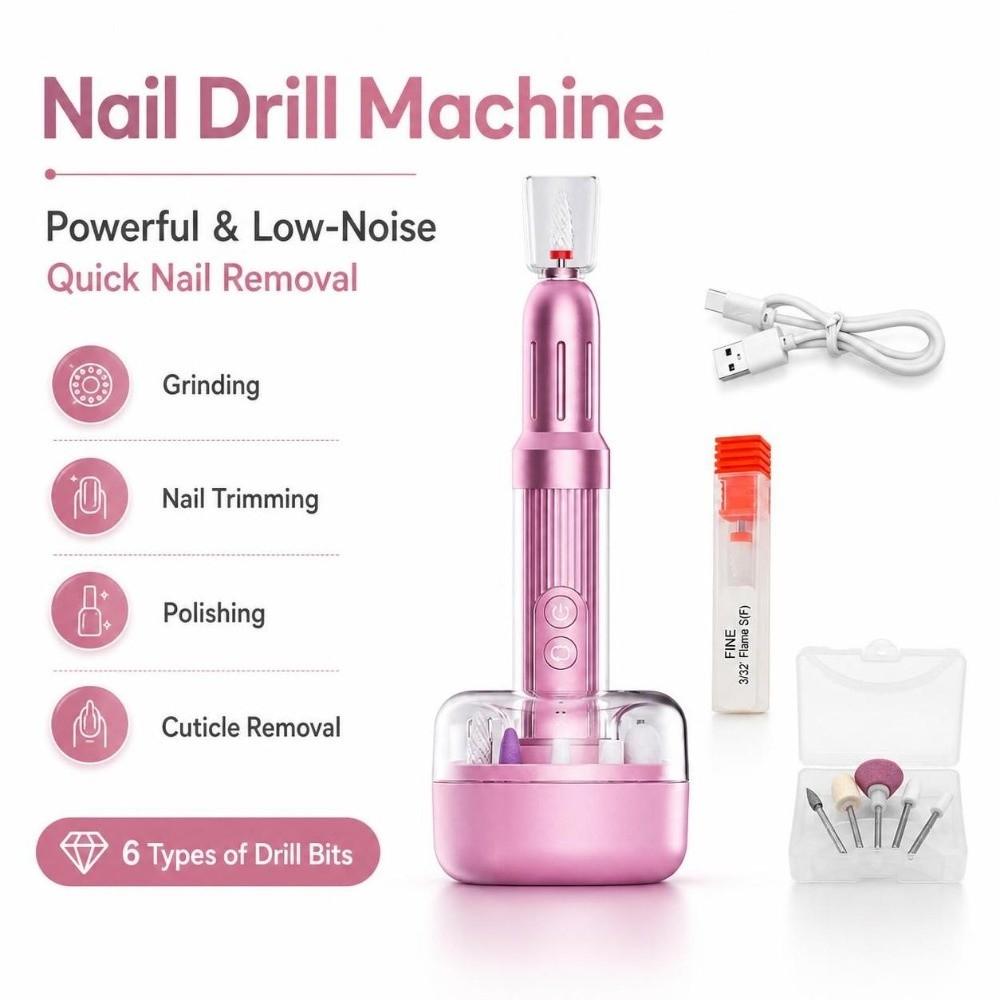 Portable Electric Nail Grinder durable Nail Polisher Nail Kit Nail Drill Machine Nail Art