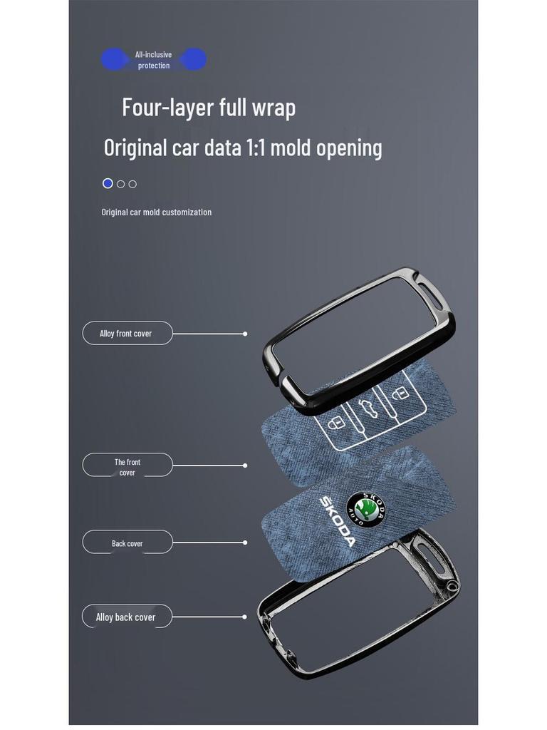 Skoda Schlüsselabdeckung für Octavia, Superb, Kamiq, Scala, Karoq, Yeti Modelle