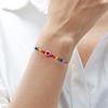 Knotted Rope Evil Eye Hanadchain Rainbow Beads Bracelets Adjustable Size