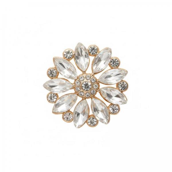 Buttons, Crystal Decorative Luxurious Embellishments for Elegant Closures on