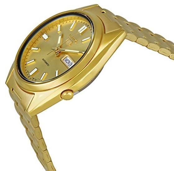 Seiko SNXS80K Seiko 5 Automatic Gold Dial Stainless Steel Watch Watch Men's Gold-Tone Men's ( )