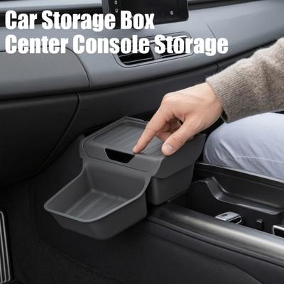 Stauraum-Organizer unter dem Bildschirm für Tesla Model Y, Aufbewahrungsbox für die Mittelkonsole, Organizer-Schale für die Armlehne, Aufbewahrungseimer für den hinteren Kofferraum für 2025 2026