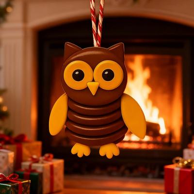 Yousheng 1 Set Button Highland Cow Craft Kit DIY Handmade Button Rabbit Owl Turtle Raccoon Squirrel Figurine Home Office Desktop Decoration Ornament