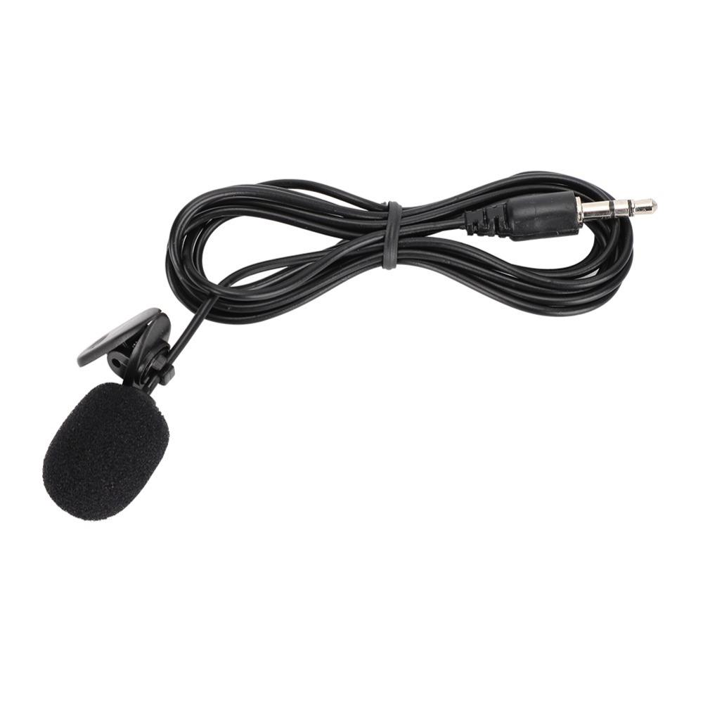Black Wired Microphone Mini Amplified Microphone Durable Clip Microphone Reporter