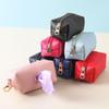 Waterproof Fabric Pet Poop Bag Holder Zipper Closure Mini Size Dog Waste Dispenser Lightweight Solid Color Waste Bag Storage