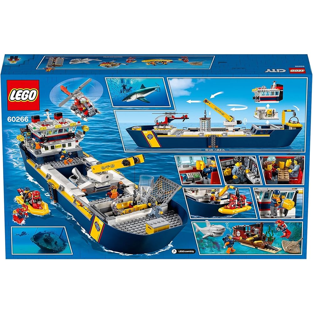 LEGO City Ocean Exploration Submarine 60266 with Diving Equipment and Mini Figures