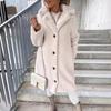 2024 Furry Long-Sleeved Lapel Women's Plush Coat - Autumn/Winter Collection.