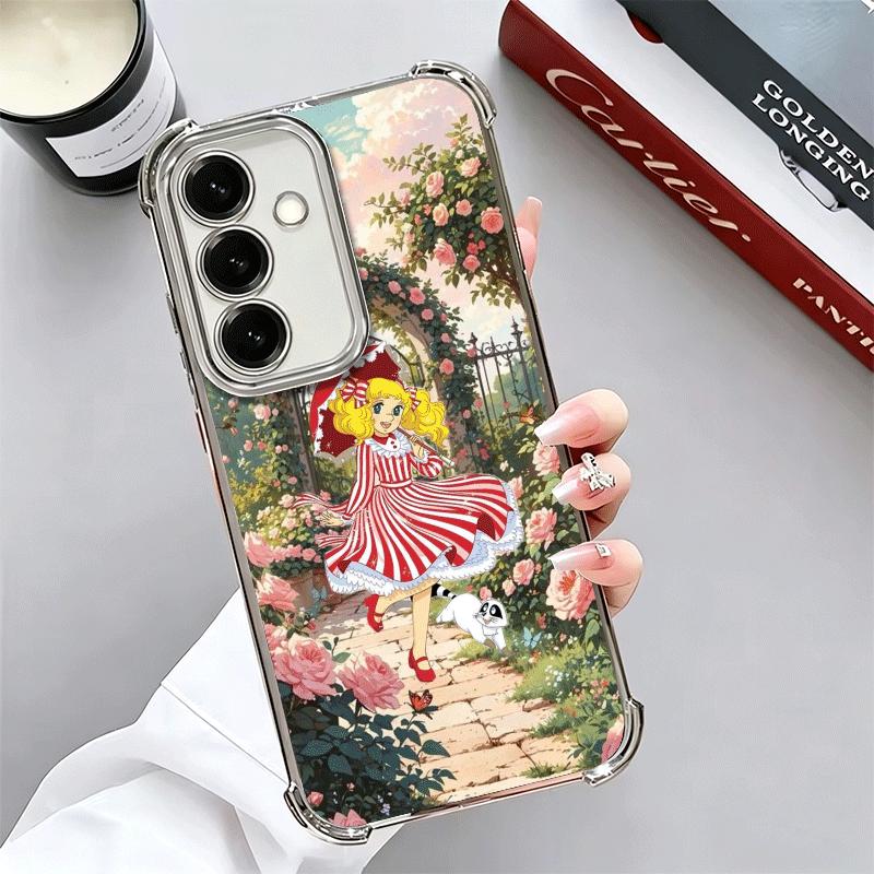 

Anime Candy Candy Plating Phone Case For Samsung A17 A07 A37 A57 A16 A56 A15 A55 A14 A54 A13 A53 A26 A36 A25 A35 A24 A34 A23 A33 Samsung A53