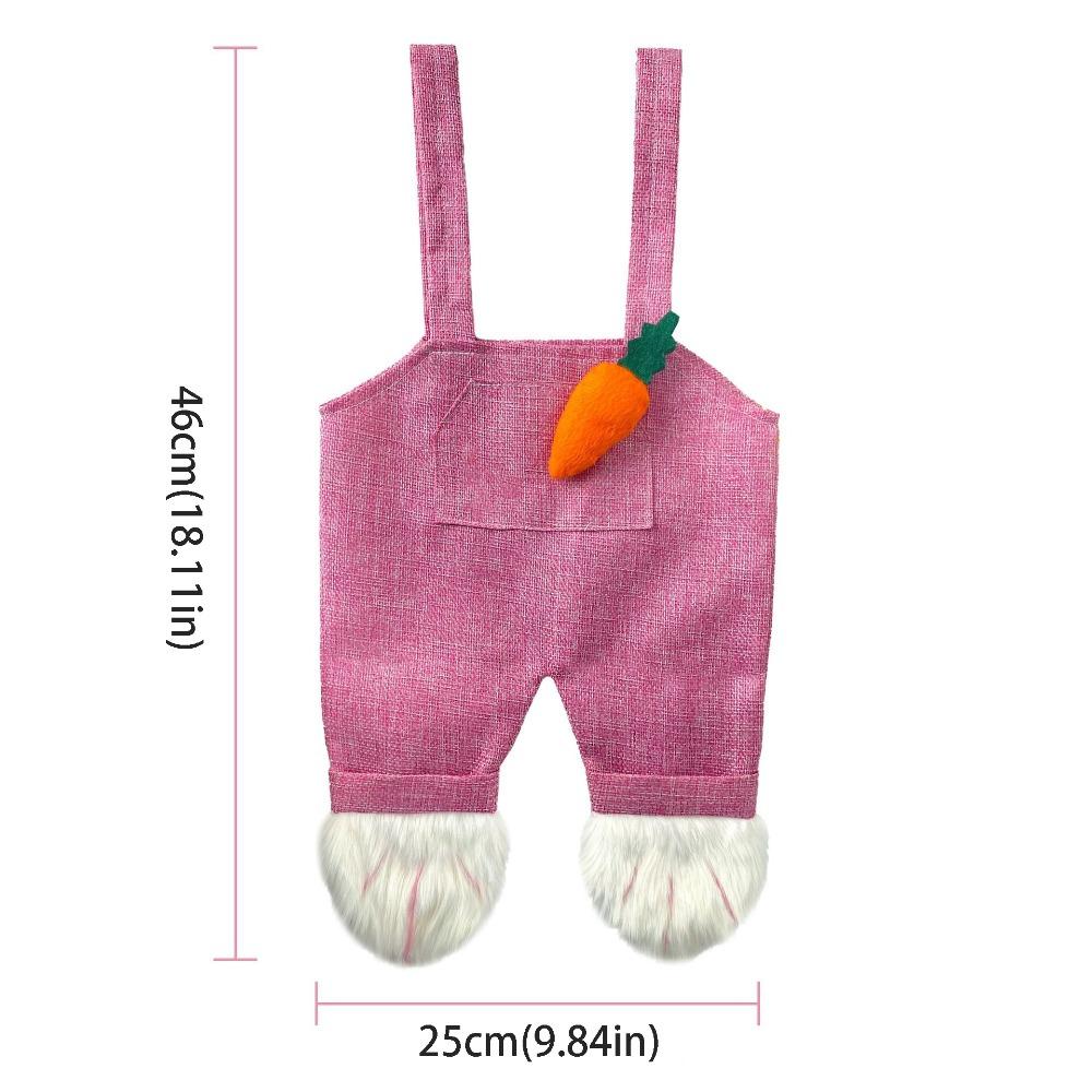 Shaped Storage Easter Candy Bag Cute Design Bunny Candy Present Bag  Easter Celebration розовый