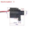 Mini Brushless Water Pump IP67 Waterproof Silent Sealed Centrifugal Circulation Pump for Indoor Tabletop Fountain Fish Tank