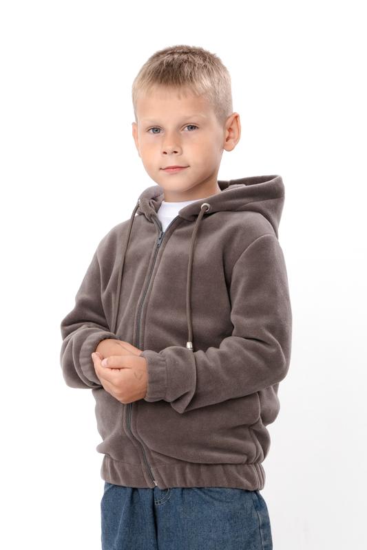 

Hoodie (boys) – Solid Fleece, Warm & Comfortable, Demi-season, 6071-027-4 HC 104 темно-сірий колір