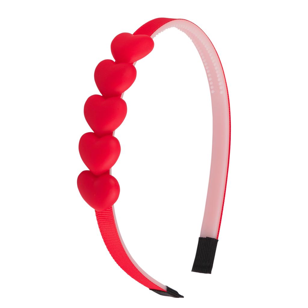 1PC Cute Girls Headbands Plastic Hairbands Matte Heart Shaped Headband Children Kids Hairband Headwear Fashion Hair Aceessories