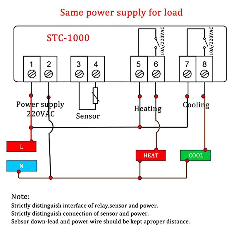 12V 24V 110-220V Regulator Digital de Temperatură cu Microcomputer Digital STC-1000 Termostat + Sondă Senzor NTC