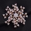 Snowflake Brooch for Women, Versatile Design Sense, Brooch, Elegant Pearl Brooch, Fashionable Suit Accessory Pearl Brooch