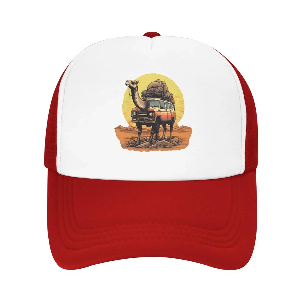 Camels Trophy Desert Caravan Gone Wrong Custom Mesh Baseball Caps Men  Printing Female Beach Dad Hats Peaked Cap