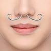 Inele nas mustață Septum Casual Ușor Trendy Modă Piercing Amuzant