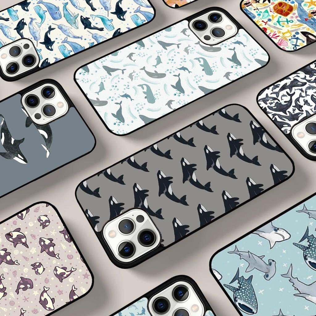 Orcas Killerwale Handyhülle Für iPhone 17 Air 16 15 14 13 12 11 Pro Max Max Plus Bumper Hülle Cover