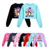 5232 Kinder Mädchen Rumi Zoey Mira Bedrucktes Freizeit-Sweatshirt mit langen Ärmeln und Rundhalsausschnitt