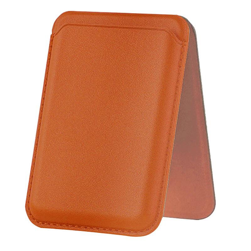 Magnetic For Magsafe Leather Wallet Card Holder For Iphone 16 15 14 13 Pro Max Hide Phone Stand Bank Id Card Holder Pocket Cover