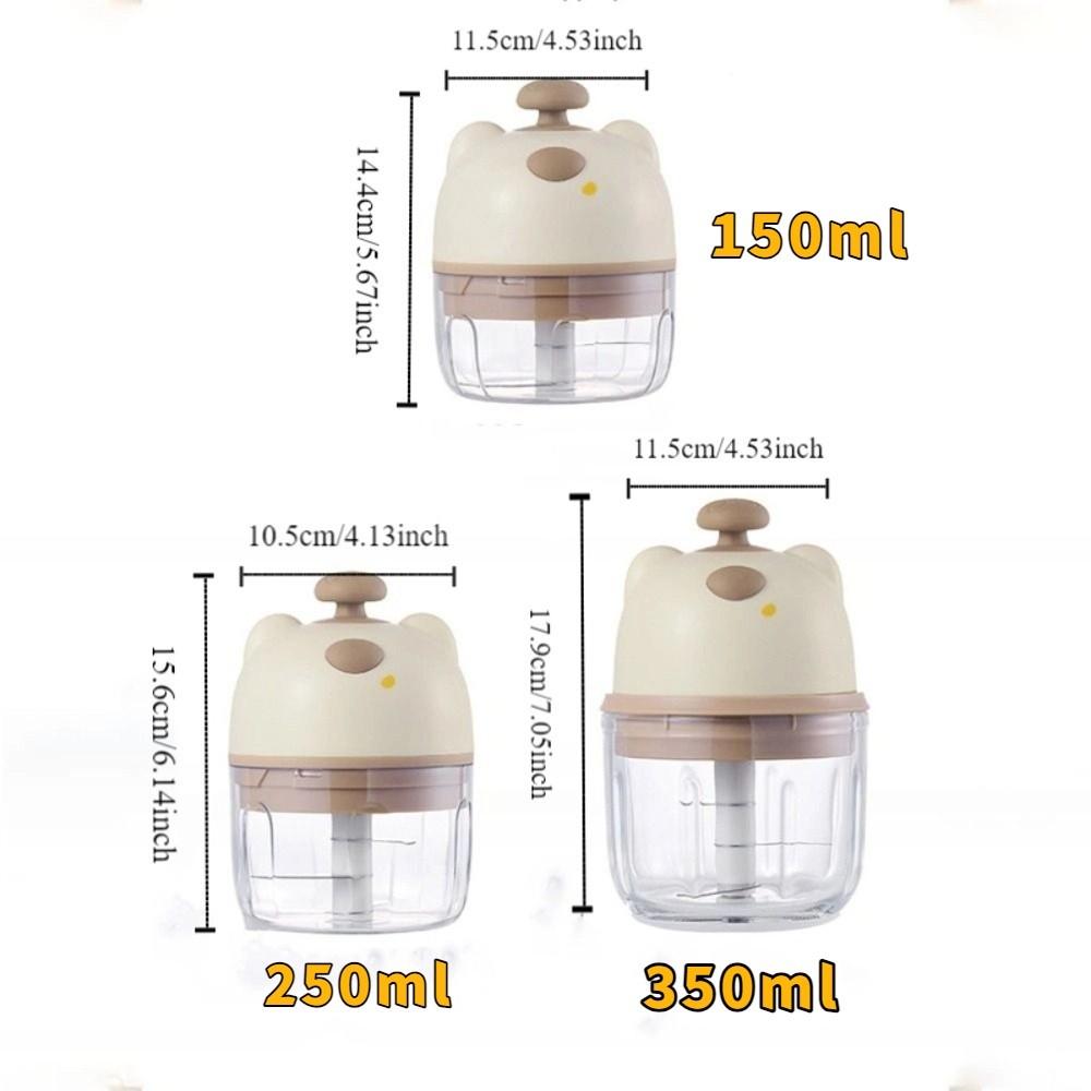 Durable Mini Garlic Mincer Rechargeable Food Processor Garlic Masher Machine  Restaurant
