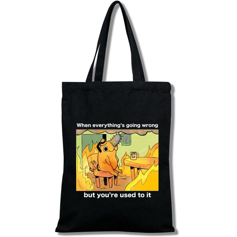 Chaaw Men'S And Women'S Bags Canvas Bags Shopping Tote Bags