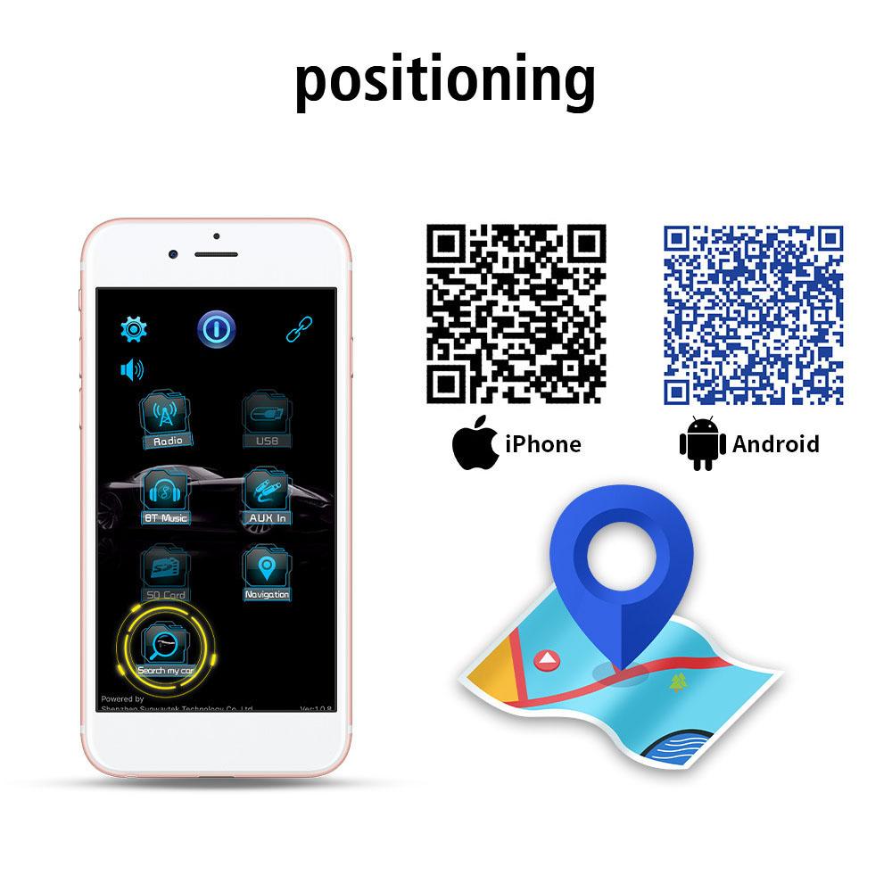 Multicolor Lighting Car Accessories Car Radio Car MP3 Player Digital BT Audio Music Stereo Remote Control Car MP3 Player