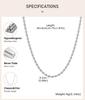 Collana a Catena con Filo di Perle di Riso Ovali Color Argento per Donna, Gioielli Choker con Perline in Acciaio Inossidabile all'Ingrosso