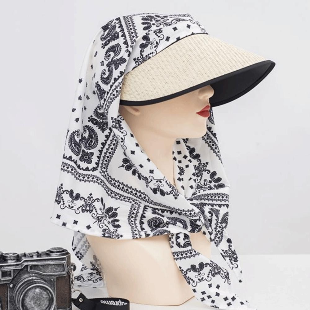 Polka Dots Beach Sun Hat UV Protection Bucket Hat Trendy Women's Headscarf Hat Summer Outdoor