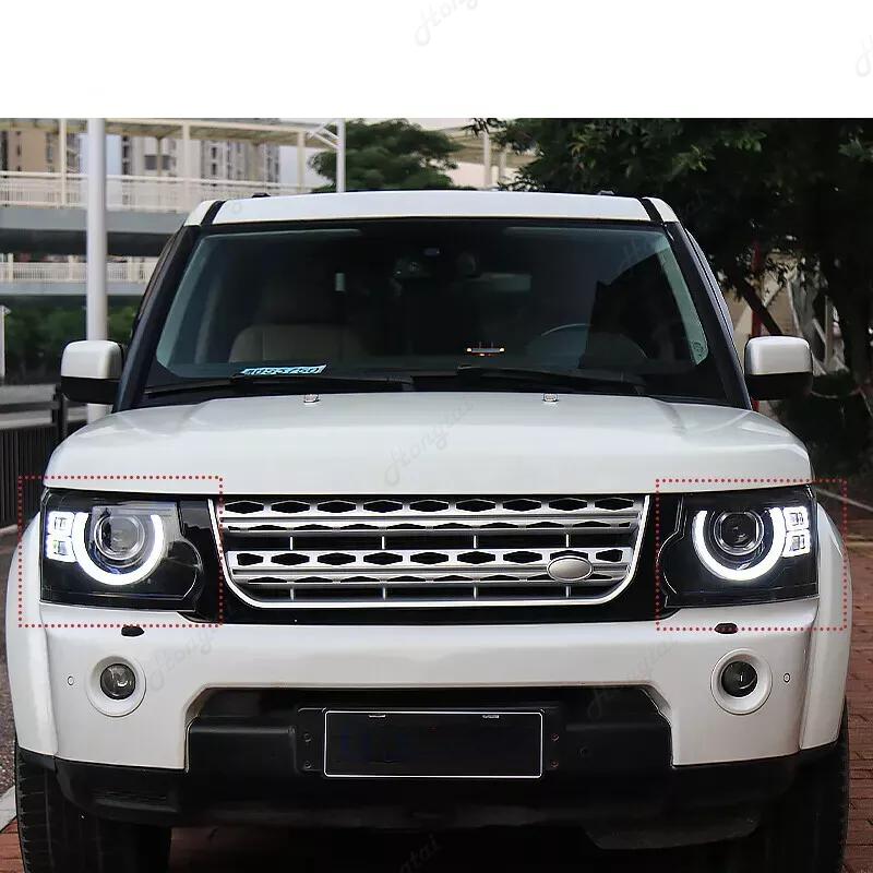 Headlight Assembly For Land Rover Discovery 4 Headlight 2010-2017 LED Projector Headlamps Turn Signal, day lights turn signals