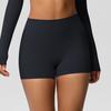 Women Sports Shorts High Waist Yoga Shorts Body Shaping Peach Butt Effect Tummy Control Shorts Elastic Waistband Solid Color Cropped Pants for Running