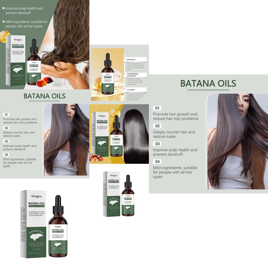 Hoegoa Batana Oil Nourishing Hair Care Oil For Strong And Smooth Hair Scalp Treatment