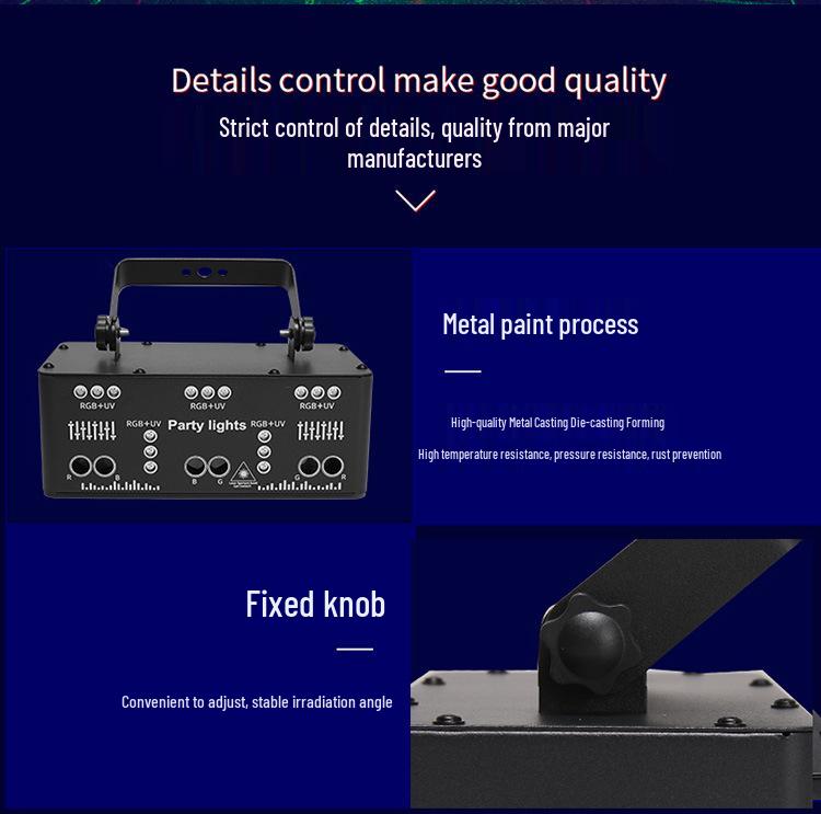 21-Eye Stage & KTV Atmosphere Lights: Colorful Flash & Laser Display