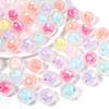 20pcs/lot 16mm AB Colored Faceted Beads Loose Spacer Acrylic Ball Beads For DIY Charms Bracelet Keychains Jewelry Accessories