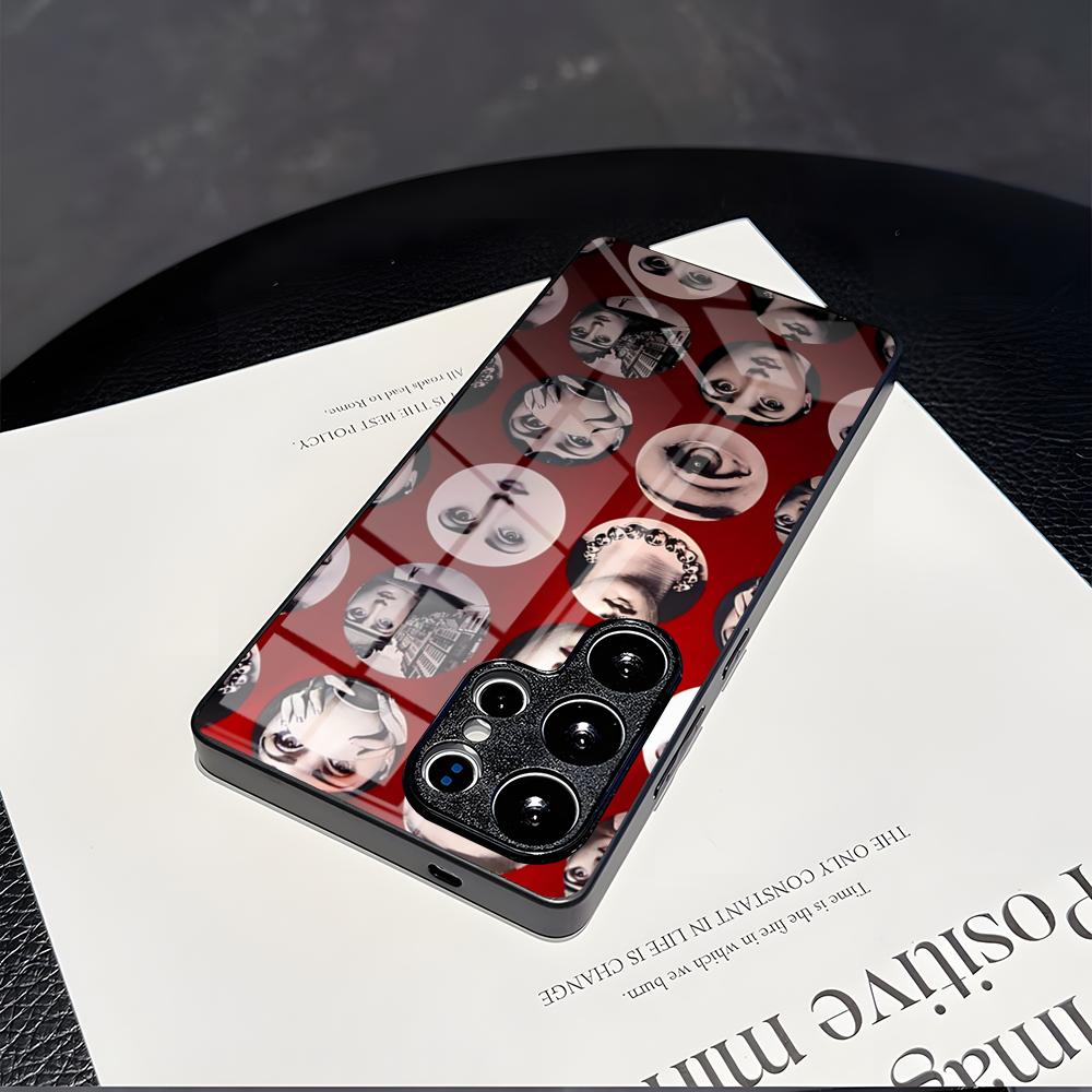 Face Art Fornasettie Phone Case For Samsung S 25 24 23 22 21 Ultra 10 Plus A16 Pro Fe 20 Note 34 S30 Shockproof Phone Case