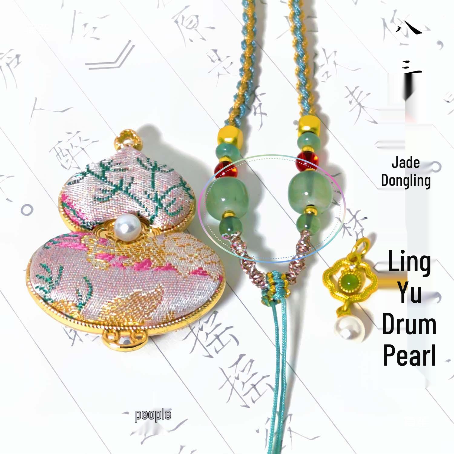 Handmade Song Brocade Butterfly Pendant DIY Kit: Double-sided Gourd Brooch in Chinese Style, Perfect for Team Building Single-Sided Gold Lock Purple