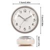 Dusch-Anti-Beschlag Wasserdicht Mini Klein Tischdekoration Küche Wohn Badezimmer Wanduhr Toilette Rund Saugnapf Dekor Kunst