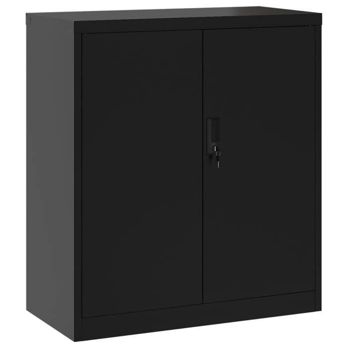 VidaXL Black Filing Cabinet 79x40x90 Cm Steel 339734